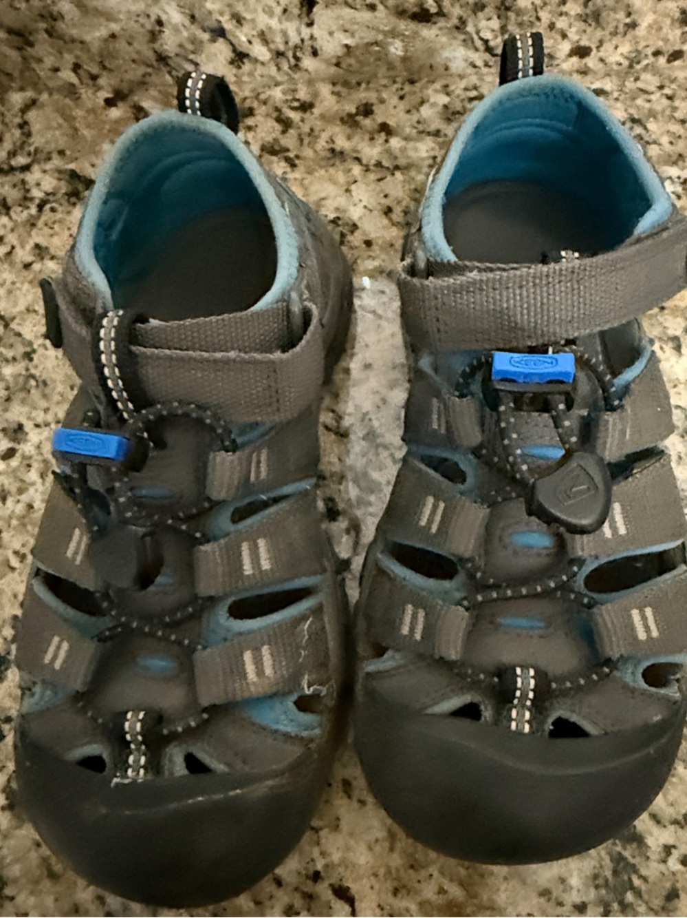 Keen Kids Gray and Light Blue Closed-Toe Sandals